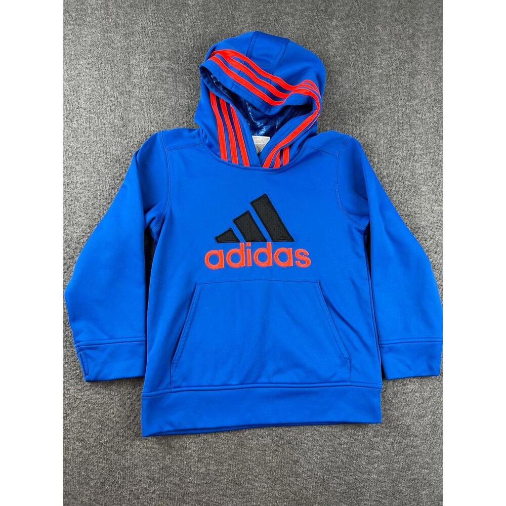 Adidas Kids Blue‎ Hoodie Sweatshirt Size 7